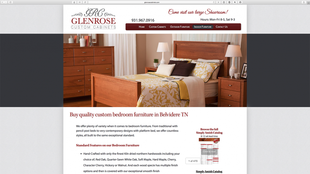 Glenrose Cabinet - furniture page - desktop