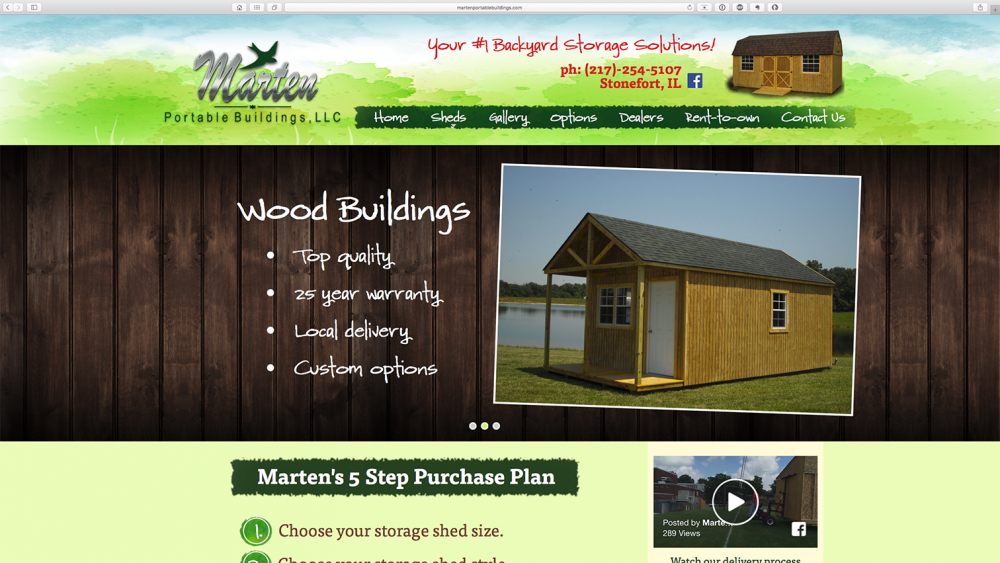 Marten Portable Buildings Olive Tree Studios