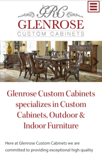 Glenrose Cabinet - Home page - mobile