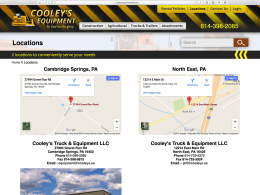 Cooleys Equipment - locations page - desktop