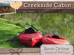 Creekside Cabin - home page - desktop 