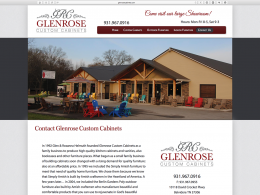 Glenrose Cabinet - contact us page - desktop